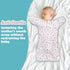 JULYFIRE 2 Pack 2 2 1 100% 3-6 Transition Swaddle with Way Zipper, in Arms in/Out Transitional Arms Up Swaddle, Cotton