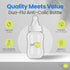 4 oz Set 0-3 1 (Set 8) Avima Anti Colic Baby Bottle - Slow Flow Nipples Included, Standard Neck, BPA Free - Newborn