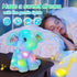 BSTAOFY 12‘’ Musical Light Up Elephant Plush Toy, Blue LED Stuffed Animal Nightlight for Kids Birthday