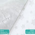 2 Pack, 100% Waterproof Crib Sheets Cotton Crib Mattress Protector, Fitted Crib Sheet, Ultra Soft & Breathable Toddler