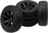 75mm/2.95'' Rubber Tires & Plastic Wheel Rims 12mm Hex w/Foam Compatible with HSP Tamiya HPI Kyosho 1/10 1/12 On-Road RC Touring Car,WLtoys 1/14 144001 RC Buggy (Black)