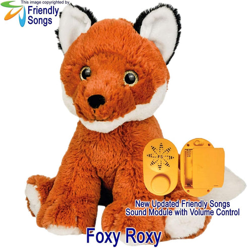 Friendly Songs What Does The Fox Say - 19" Singing Fox Stuffed Animal named Foxy Roxy