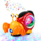 Electronic Luminous Crab Toy, Cute Crab Toys for Toddler Crawling Toy with