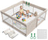 ZEEBABA Baby Playpen with Mat, Playpen for Babies and Toddlers, Small Baby