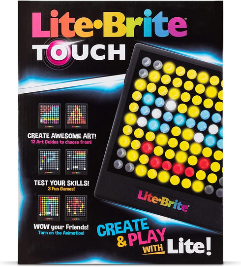 Lite-Brite Touch - Light Up Portable STEM Sensory Learning Toy, Creative Art Toy for Ages 6+, Unisex