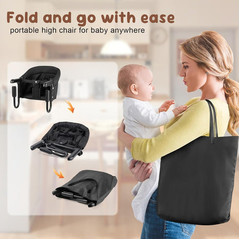 (6-36 Hook-On High Chair for Babies Toddlers Months),Portable High Chair for Chairs at Table, Attach to Fast Table