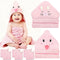 Sublaga 8 Pcs Baby Towel Set, Soft Baby Bath Towels and Washcloths Set,