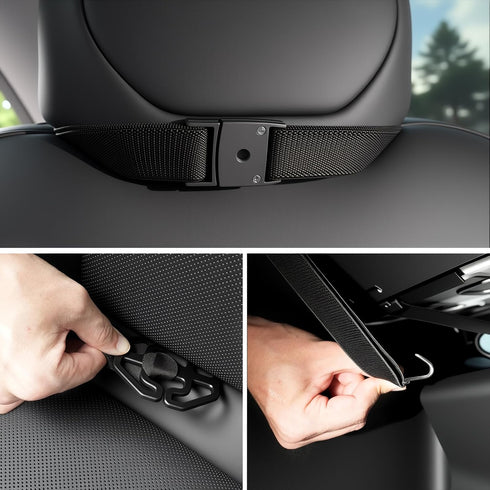 Aycsiyana 2 Pack Kick Mats Back Seat ProtectorSeat Back Protector for Kids Feet Car Seat with Car Back Seat Organizer