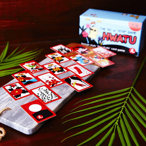 GEEKBEAR Hwatu - Korean Flower Card Game, Hanafuda Go Stop HWATOO - New Year Board Game from Minari Movie