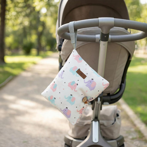HAMUR Baby Diaper Bag Organizer Travel-Friendly, Compact & Foldable | Stroller Pouch for Newborn Essentials Must-Have