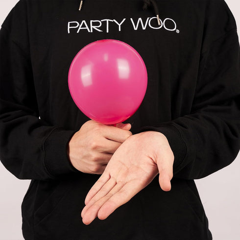 PartyWoo, 120 pcs 5 Inch Hot Pink Balloons for Birthday, Wedding, Baby Shower, Bachelorette Party