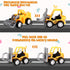 24 Set Roowest Valentine's Day Gifts for Kids Bulk Construction Vehicle Valentines Card Pull Back Construction Truck