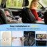 ELECROW 2 6.86" 1080P 360 Dual Baby Car Camera for Kids - Split-Screen Baby Monitor for CarSeat, Full Rotation, IR