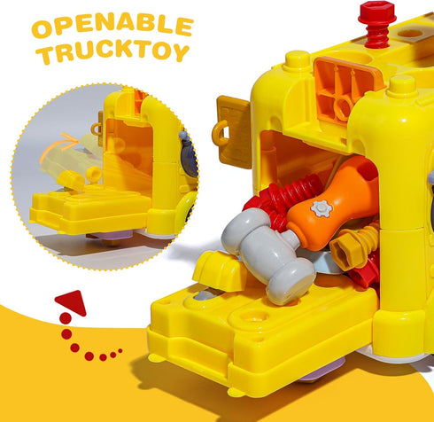 53 3-5 Set SO&MOTOYS PCS Montessori Tool Kit for Toddlers | Realistic Kids Screwdriver with Engineer Doll | STEM