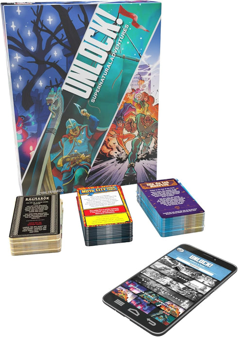 10+, 1-6 1 Unlock! Supernatural Adventures Card Game - Escape Room-Inspired Cooperative Adventure, Fun Family Game