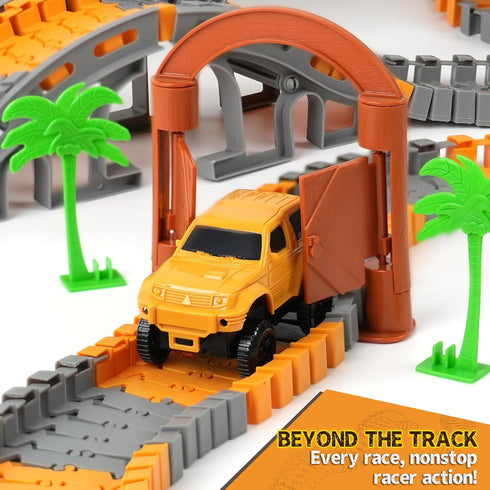 2-Pack 3 4 5 6 7 Set Construction Race Cars Accessories for Kids - Engineering Electric Toy Cars, Birthday Gifts
