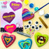THE SCHOLAR ANT 4-12 Set Hearts Rock Painting Kit for Kids Girls - Glow in Dark Art Supplies Ages - Complete STEM Craft