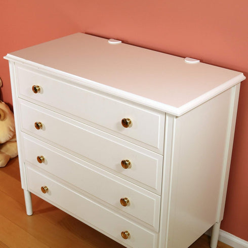 Qdos Safety Zero-Screw Furniture Anti-Tip Kit, White, Holds up to 200 lbs in Drywall, Easy Installation with Adhesive