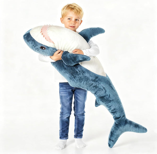 Djungelskog Giant Stuffed Animal, Shark Plush, Shark Stuffed Animal, Shark Pillow for Home