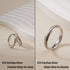 925 4mm LOFITOR Sterling Silver Fidget Ring for Women Band Anxiety Ring Silver Thumb Ring Spinner Ring for Men Stress