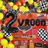 134pcs Balloons Race Car Birthday Party Supplies - Racing Car Theme Decorations, Happy Birthday Racecar Number Balloons