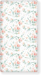 Winpema Floral Botanical Pattern Fitted Crib Sheet Pink Flower Baby Crib Sheet Fit