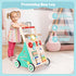 Asweets Wooden Baby Walker Push and Pull Learning Activity Walker Kids Activity Toy Multiple Activities Center Develops