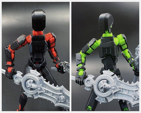 SANSGOUP T13 Set 3D 13 Dummy 13 13 New Action Figure (Assembly Completed), Printed Multi-Jointed Movable Titan Lucky