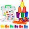 Bmag Counting Bears with Matching Sorting Cups, 90 Bears STEM Educational Toy for Toddler Pre-School Learning