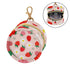 Strawberry Round Pacifier Storage Case with Zipper, Portable Pacifier Case for Travel, Diaper Bag & Purse, Pacifier