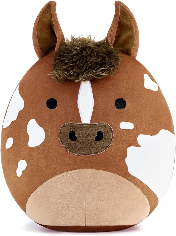 PEACH CAT Original Appaloosa Horse Stuffed Animal 12" Cute Horse Plush Soft