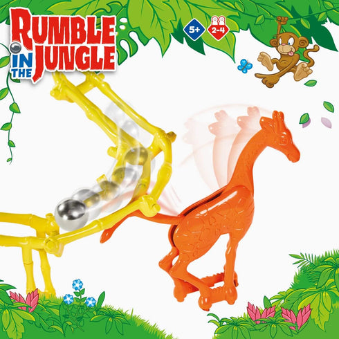 TOMY Rumble in The Jungle, Marble Run Family Board Game for Game Night, Fun Board Games for Kids Ages 5+, Multicolor