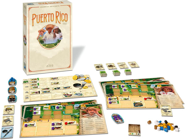 Ravensburger Puerto Rico 1897 Board Game - Strategic Gameplay for Kids and Adults, Enhanced Art and Storyline