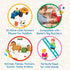 Battat Farm Animal Play Set - 25 Toy Farm Animals, Fences, Farmers, Tractor, Trailer & More for Toddlers