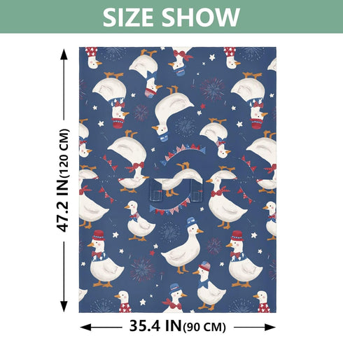Mazeann 4th Cute July Goose Car Seat Cover Baby Breathable Soft Infant Carseat Covers Canopies Babies Carrier Covers