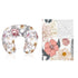 Floral Nursing Pillow Cover, Breastfeeding Pillow Slipcover for Baby Girls,Flower Minky Toddler