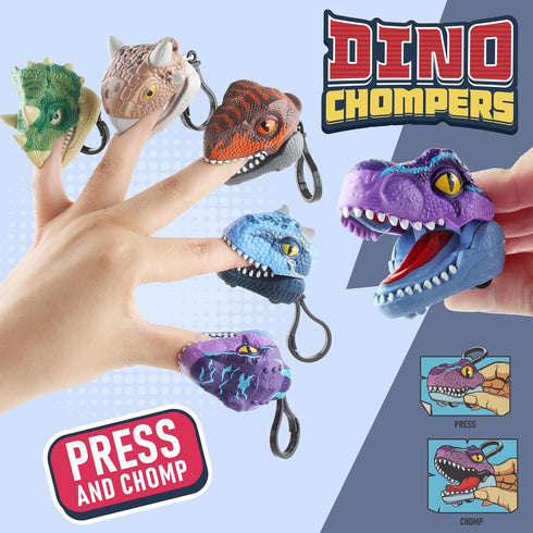 6 Pack 3-7, DINOBROS Dinosaur Surprise Egg Toys Dino Eggs with Pull Back Cars and Chomping Action Dinosaur Figures