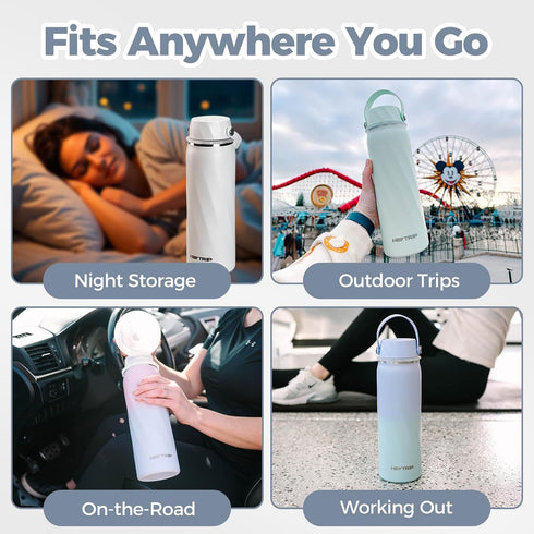 20oz 36+ HEYTRIP Portable Breastmilk Cooler - Stainless Steel Milk Chiller Bottle for Travel & Work | Reusable