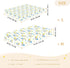 miaozhen 1 Pack 52x28 Cotton Crib Sheets for Baby Boys Girls Soft Stretchy Cartoon Elephants Blue and Yellow Toddler