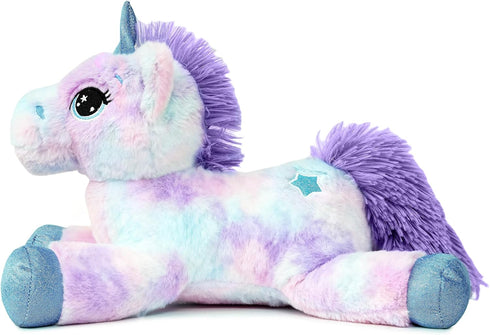 15 inch Small Stuffed Unicorn Animal Purple Rainbow Plush Little Fluffy Gifts for Kids Girls Boys Girlfriend