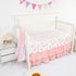 Set 4 Sets, Set Set, Crib Bedding for Baby Girls and Boys, Piece Infant Nursery Bedding Baby Comforter for Crib, Pink