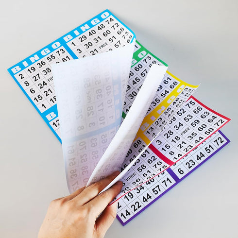 6 card-100 5 SEETOOOGAMES Bingo Paper Cards Bulk- Books of Sheets for Large Groups
