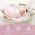0-3 Luxury Rayon from Bamboo Headband & Baby Swaddle for Newborns Months, Rose Petal Love Newborn Swaddle Blanket