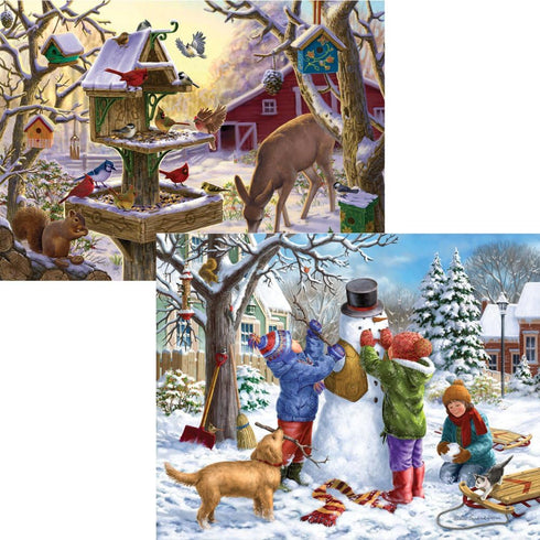 Bits and Pieces Value Set of Two 300 Piece Jigsaw Puzzles for