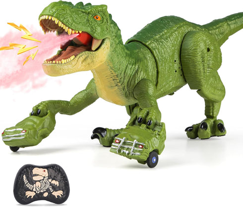 Remote Control Tyrannosaurus Rex Dinosaur Toys for Kids 3-5, 5-7, 8-12, RC