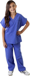 Natural Uniforms Children's Scrub Set - Soft Touch Role Play Costume Set (Ceil Blue, 8/10)