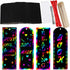 Supla 36 Set Magic Scratch Rainbow Bookmarks Making Kit for Kids, DIY Bookmarks Bulk with Scratching Tools for