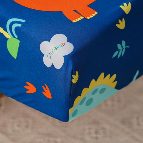 Pureant Sets Set Dinosaur Toddler Bedding Animal Cartoon Comforter for Boys Girls Warm Cute Green Bedding Soft Crib Bed