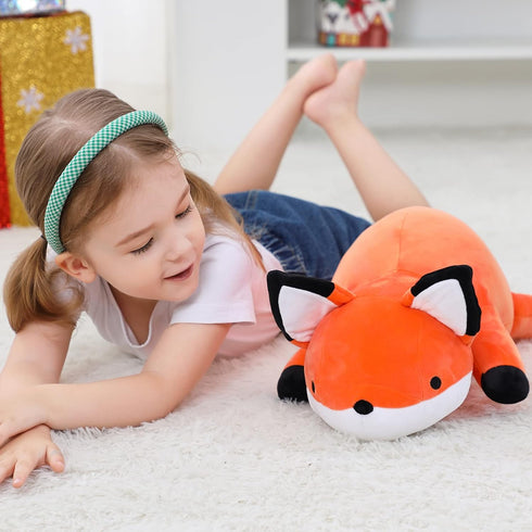24 inches 4.2 lbs, 4.2 OurHonor Fox Weighted Stuffed Animals Weighted Stuffed Animal Pound, Weight Plush Fox Plushies