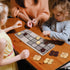 Ancient Board Game: Royal Game of UR & Senet - 1 Board, 8 Wooden Dice, 14 Wooden Pieces, Metal Box